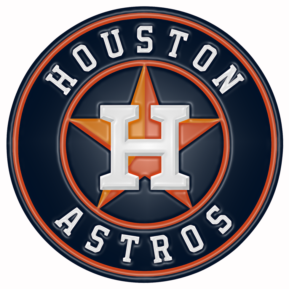 Houston Astros Plastic Effect Logo vinyl decal